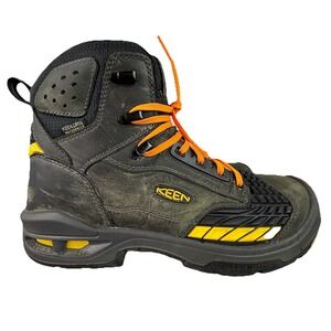 KEEN mens Troy 6" Kbf Composite Toe Waterproof Work Boots  Size 10.5 NO INSOLES